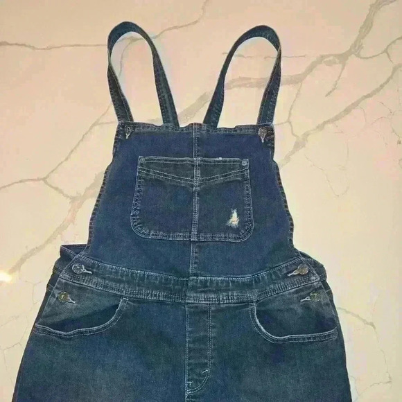 Levi Womens Slim Fit Stretch Overalls Medium Blue Wash Size 13 - Picture 3 of 12